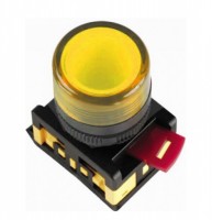Лампа AL-22TE сигнальная d22мм желтый неон/240В цилиндр ИЭК BLS30-ALTE-K05 фото