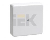 IEK Коробка КМ41219 распаячная для о/п 100х100х29 мм белая (с контактной группой) UKO10-100-100-029-K01 фото