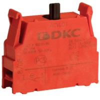 DKC Контактный блок с клеммными  зажимами под винт, нормально-открытый ACVL02 фото