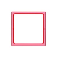 Simon 27 Play Красная прозрачный Вставка декоративная для рамок с вырезом под декор 2700670-110 фото