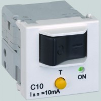 Simon Connect Графит Термомагнитный дифференциальный автомат, 10A, K45, 45x45мм K107A-14 фото