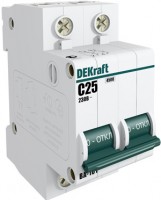 DEKraft Автоматический выключатель 2Р 2А х-ка C ВА-101 4,5кА 11062DEK фото
