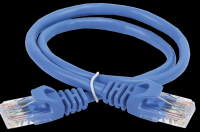 IEK ITK Коммутационный шнур (патч-корд), кат.6 UTP, 0,5м, синий PC03-C6U-05M фото