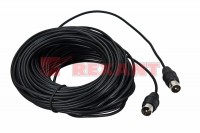 REXANT ВЧ кабель ТВ штекер - ТВ штекер, длина 15 метров, черный 17-5027 фото