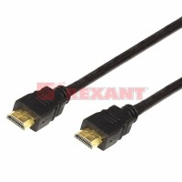 REXANT Шнур HDMI - HDMI с фильтрами, длина 20 метров (GOLD) (PVC пакет) 17-6210 фото