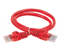 IEK ITK Коммутационный шнур (патч-корд), кат.5Е UTP, 0,5м, красный PC04-C5EU-05M фото