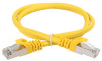 IEK ITK Коммутационный шнур (патч-корд), кат.5Е FTP, 0,5м, желтый PC05-C5EF-05M фото