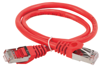 IEK ITK Коммутационный шнур (патч-корд), кат.5Е FTP, 1м, красный PC04-C5EF-1M фото