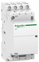 Schneider Electric Acti 9 iCT16A Контактор модульный 4НО 220/240В АС 50Гц A9C22814 фото
