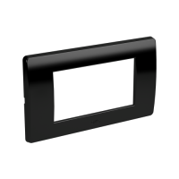 DKC Рамка на 4 модуля, черная 75011B фото