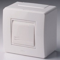 DKC Коробка в сборе с выключателем, белая 10002 фото