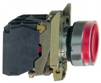 Schneider Electric XB4 Кнопка с возвратом красная с подсветкой 230В 1НО+1НЗ XB4BW34M5 фото