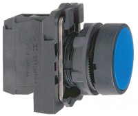 Schneider Electric XB5 Кнопка с возвратом синяя 1НО XB5AA61 фото