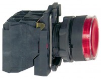 Schneider Electric XB5 Кнопка с возвратом красная с подсветкой 230В 1НО+1НЗ XB5AW34M5 фото