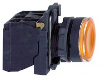 Schneider Electric XB5 Кнопка с возвратом желтая с подсветкой 24В XB5AW35B5 фото