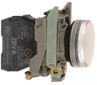 Schneider Electric XB4 Лампа сигнальная белая светодиодная 24В 22мм XB4BVB1 фото