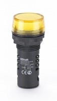 DEKraft Лампа комм. ADDS диам.22 мм желтая LED 220В AC/DC ЛK-22 25120DEK фото