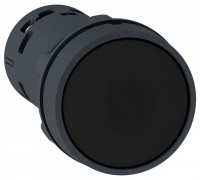 Schneider Electric XB7 Кнопка 22мм черная с фиксацией НО + НЗ XB7NH25 фото