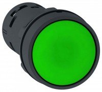 SE XB7 кнопка 22мм зеленая с возвратом 2НО XB7NA33 фото