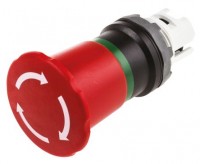 ABB MPET4-10R Кнопка ГРИБОК красная (только корпус) с усиленной фикс ацией 40мм 1SFA611523R1001 фото