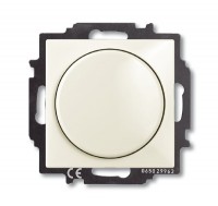 ABB BJB Basic 55 Шале (бел) Светорегулятор поворотно-нажимной 60-400 Вт для л/н 2CKA006515A0847 фото