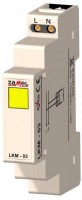 Zamel Сигнализатор световой желтый 230VAC IP20 на DIN рейку LKM-03-30 фото