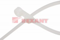 REXANT Хомут-стяжкa нейлоновая под винт  100x3,6 мм, белая, упаковка 100 шт. 07-0104 фото