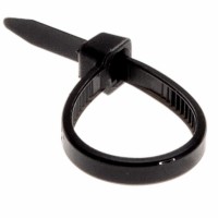 REXANT Хомут-стяжка кабельная нейлоновая  100 x3,6 мм, черная, упаковка 100 шт. 07-0101-4 фото
