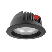 Varton Светодиодный светильник DL-Pro круглый встраиваемый 226х96 мм 52 Вт 3000 K IP65 диаметр монтажного отверстия 200-215 мм RAL9005 черный муар V1-R0-T0777-10000-6505230 фото