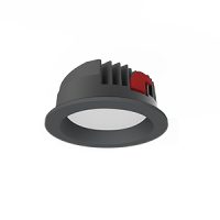 Varton Светодиодный светильник DL-Pro круглый встраиваемый 183x80 мм 35 Вт 3000 K IP65 диаметр монтажного отверстия 160-175 мм черный RAL9005 муар V1-R0-T0557-10000-6503530 фото