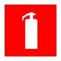 Наклейка знак пожарной безопасности «Огнетушитель» 150х150 мм 56-0051-1 фото
