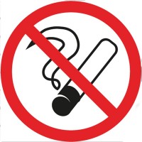 Табличка ПВХ информационный знак «Курить запрещено» 200х200мм 56-0035-2 фото