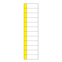 Наклейка маркировочная таблица 12 модулей (50х216 мм) 55-0010 фото