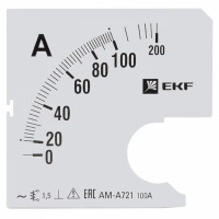 EKF Шкала сменная для A721 100/5А-1,5 PROxima s-a721-100 фото