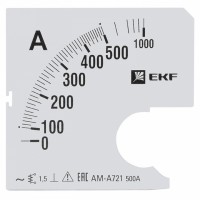EKF Шкала сменная для A721 500/5А-1,5 PROxima s-a721-500 фото