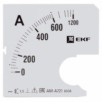 EKF Шкала сменная для A721 600/5А-1,5 PROxima s-a721-600 фото
