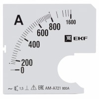 EKF Шкала сменная для A721 800/5А-1,5 PROxima s-a721-800 фото