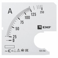 EKF PROxima Шкала сменная для A721 125/5А-1,5 s-a721-125 фото