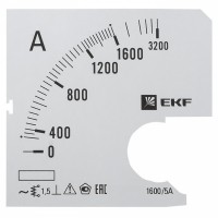 EKF PROxima Шкала сменная для A721 1600/5А-1,5 s-a721-1600 фото