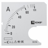 EKF Шкала сменная для A721 60/5А-1,5 PROxima s-a721-60 фото