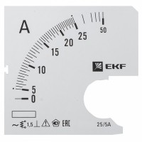 EKF Шкала сменная для A961 25/5А-1,5 PROxima s-a961-25 фото