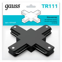 Gauss Коннектор для трековых шинопроводов (+) черный TR111 фото