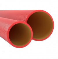 DKC Двустенная труба ПНД жесткая для кабельной канализации д.125мм, SN10, 980Н, 5,70м, цвет красный 16091257 фото