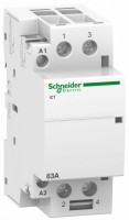 Schneider Electric Acti 9 iCT63A Контактор модульный 63А 250В напряжение управления 24В 2НО 8000Вт A9C20162 фото