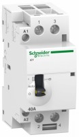 Schneider Electric Acti 9 iCT40A Контактор модульный с ручным управлением 2НО 220/240В 60Гц A9C21642 фото