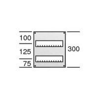 ABB Пластрон размером 300х250мм c прорезями 1 ряд, 2 рейки AS12 фото