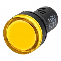 DKC Сигнальный индикатор  со встроенным диодом 220В, желтый ALIL3L220 фото