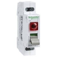 Schneider Electric Acti 9 iSW Выключатель нагрузки с индикатором 1P 32A красный A9S61132 фото