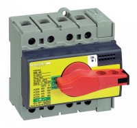 Schneider Electric Compact INS/INV Выключатель-разъединитель INS80 3P красная рукоятка/желтая панель 28920 фото