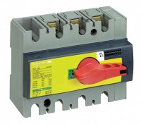 Schneider Electric Compact INS/INV Выключатель-разъединитель INS160 3P красная рукоятка/желтая панель 28928 фото